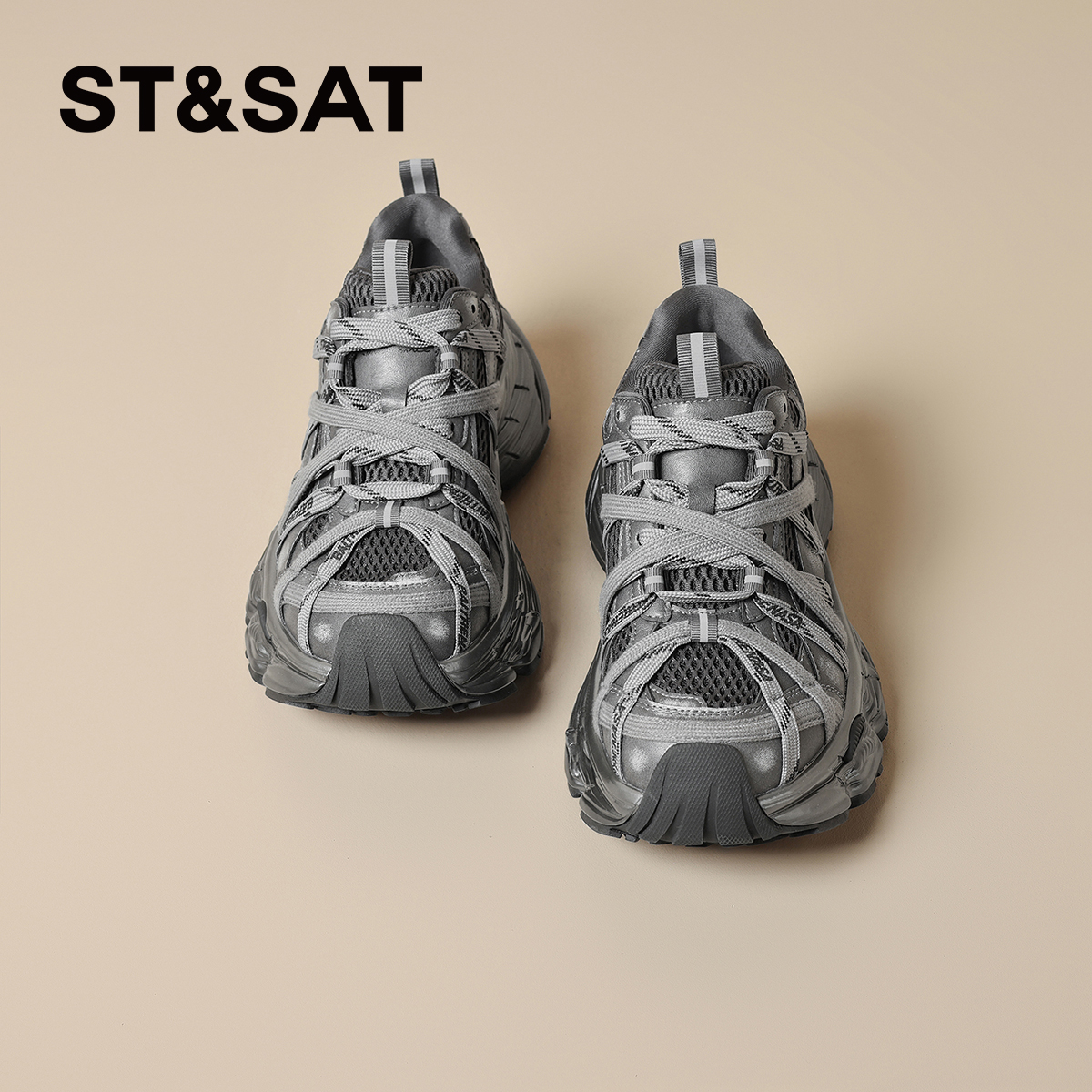 星期六厚底增高老爹鞋女款