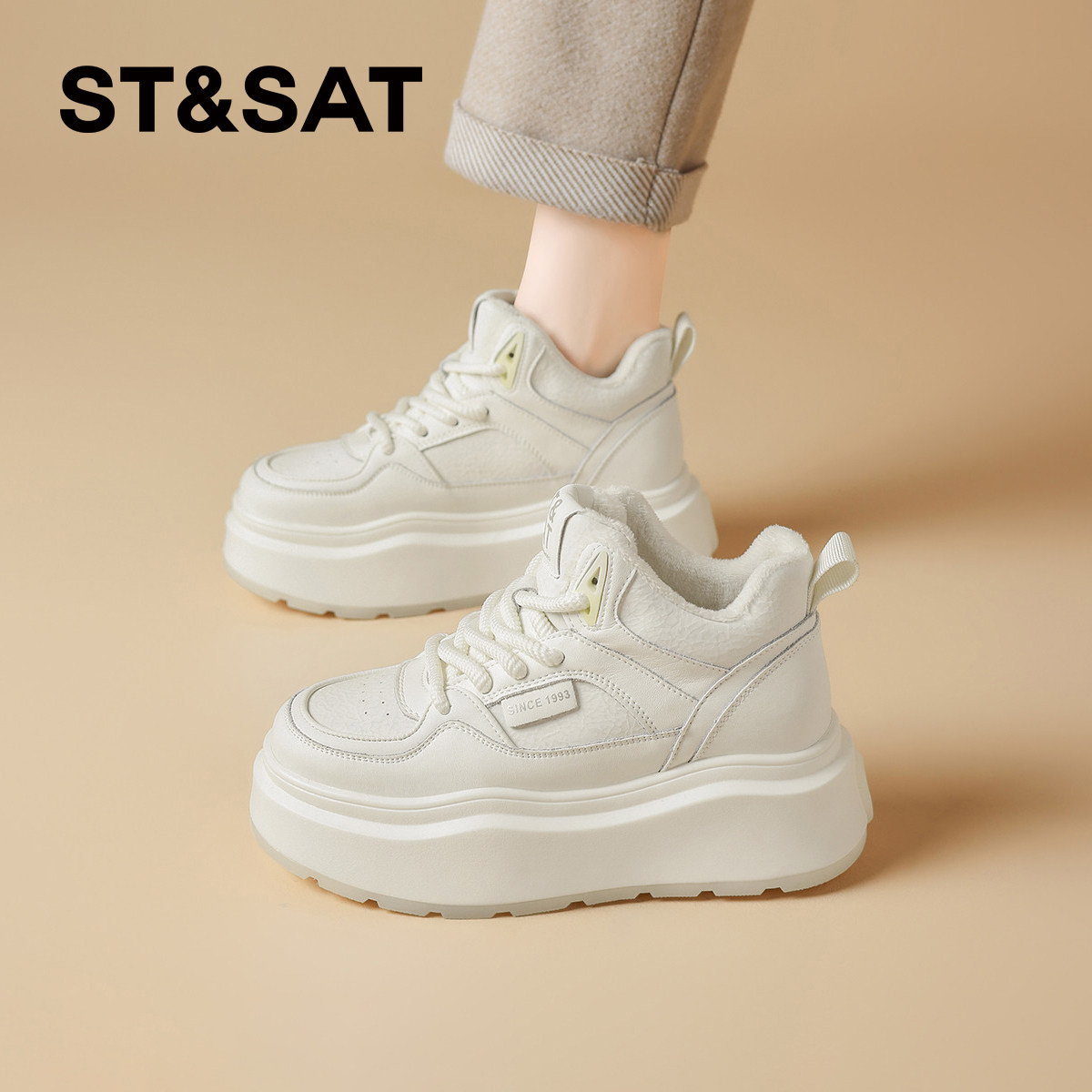 星期六雪地靴女款冬季加绒加厚