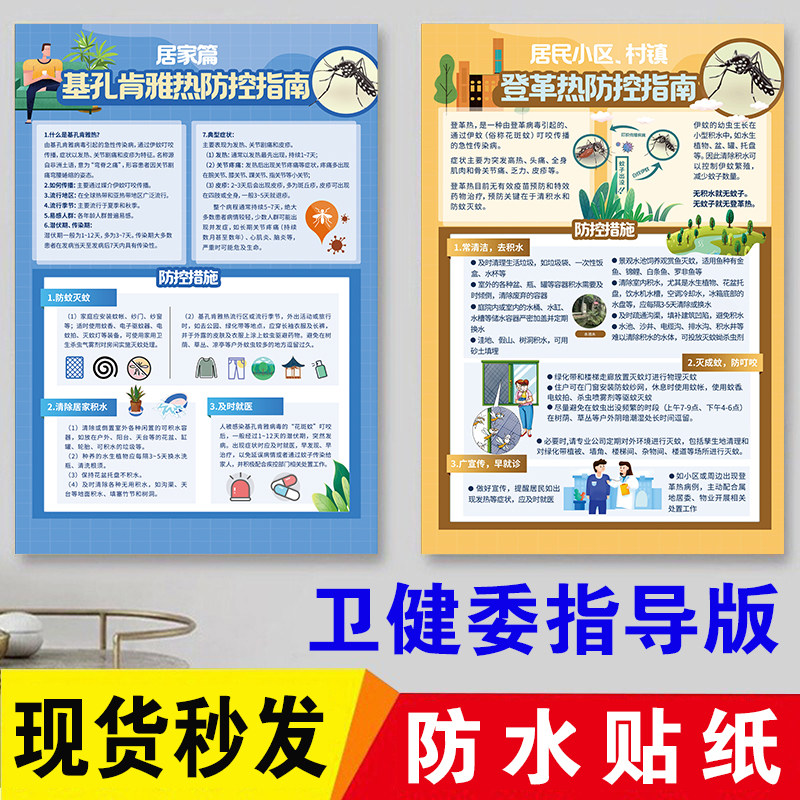 【现货秒发】基孔肯雅热宣传海报
