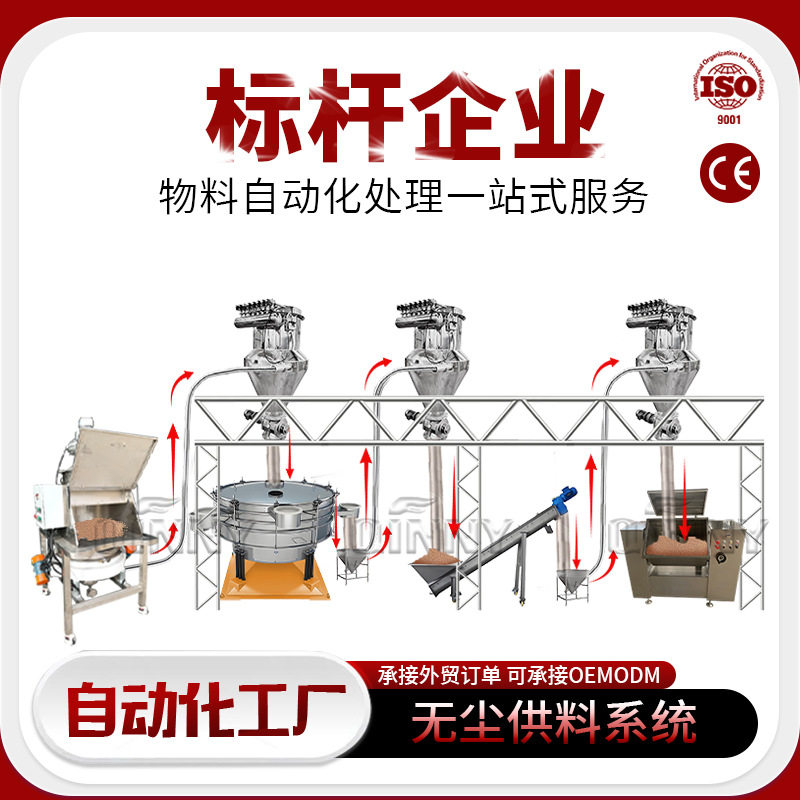 真空上料机密闭式粉末负压输送设备料仓式卸料站无尘投料输送系统,农机/农具/农膜,农产品加工设备,淘宝优惠券,粉丝福利购,淘宝优惠卷