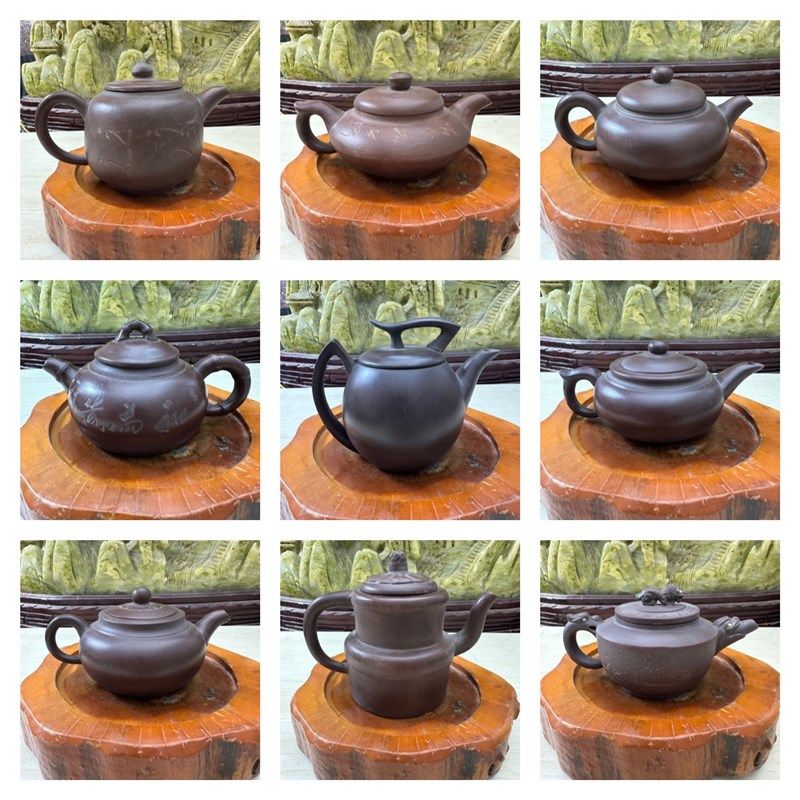 宜兴手工老紫砂壶几十年下乡老茶壶收藏紫泥朱泥降坡泥泡茶壶