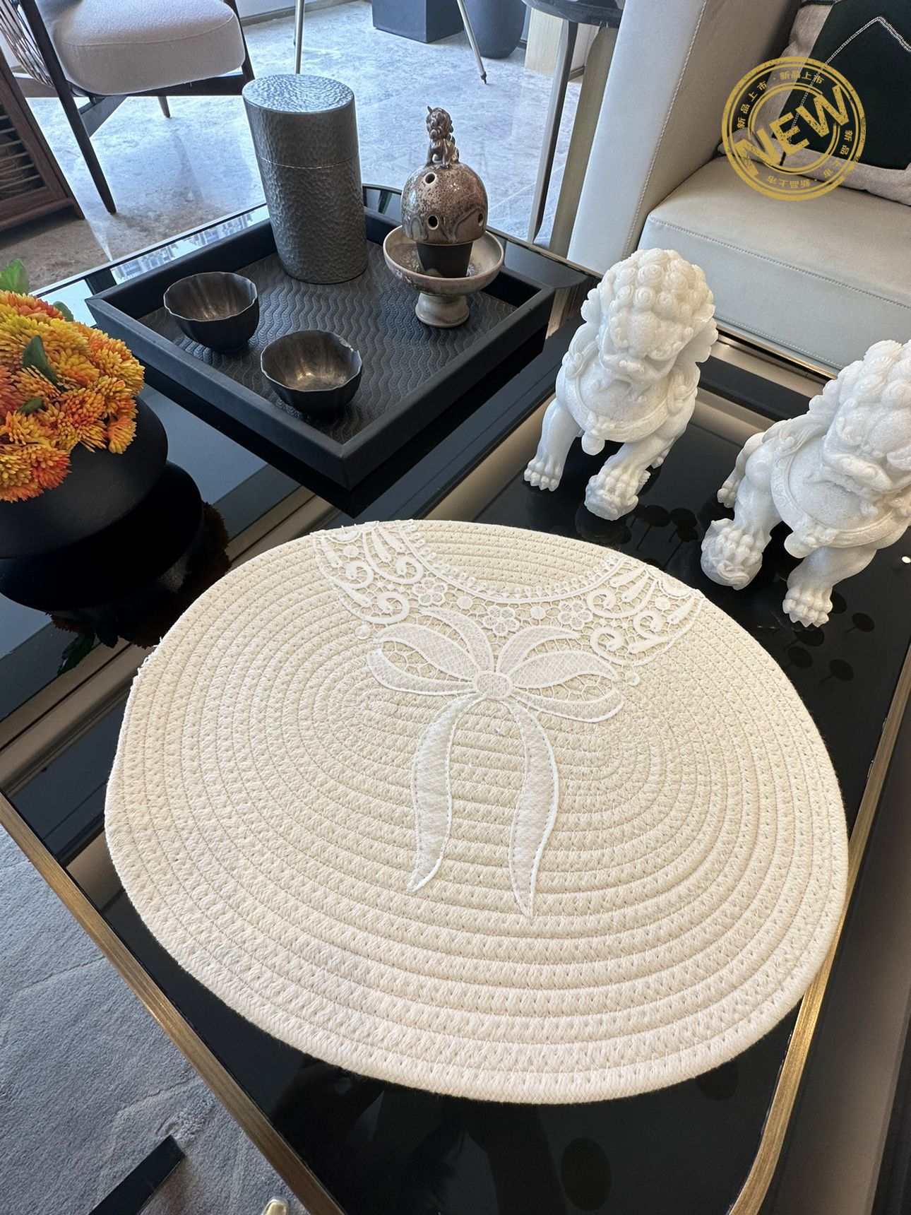 加厚西餐餐桌垫隔热垫欧式防烫餐垫线编织杯垫锅垫