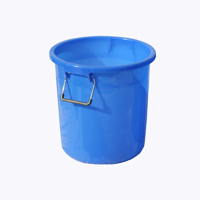 加厚塑料水桶食品级带盖储水桶圆形大号消毒发酵蓝色白色胶桶
