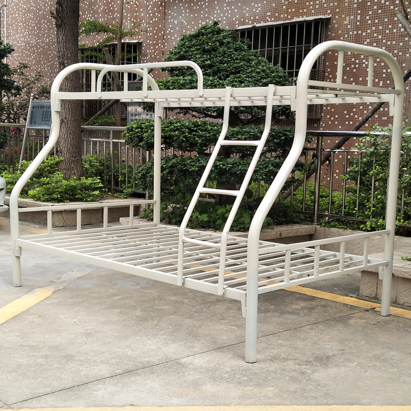 子母床铁艺低架子床铺学生床员工宿舍床铁架床层成床