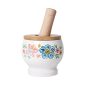 陶瓷捣蒜器石臼捣碎罐捣药擂钵手动老式 蒜泥器研磨器蒜臼子