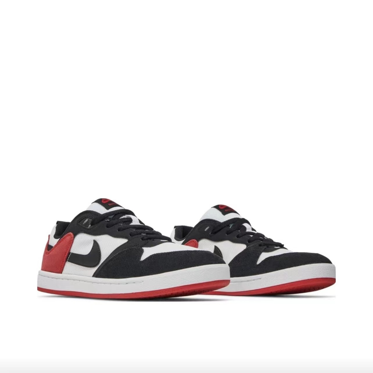 SB低帮板鞋黑白红撞色运