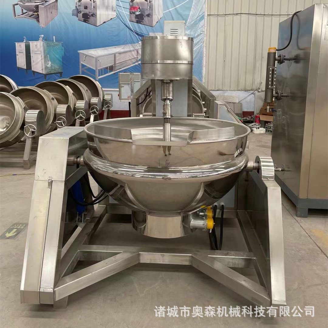螺蛳粉酱料熬制设备 不锈钢炒锅商家行星炒锅 中央厨房专供炒料机