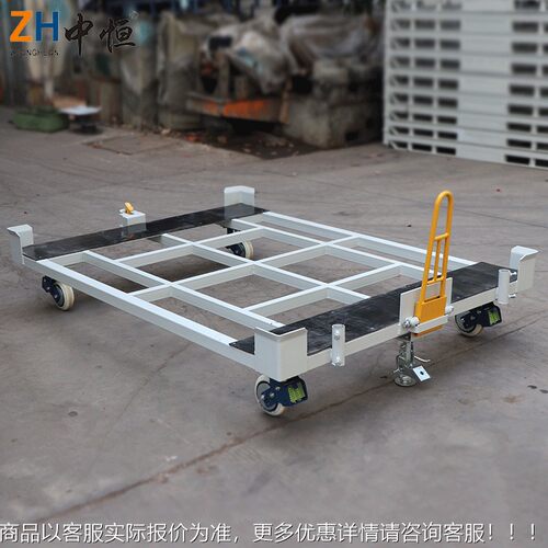 厂家制小型手动运搬板拖车定周转车 仓库笼理货平移680动式物流台