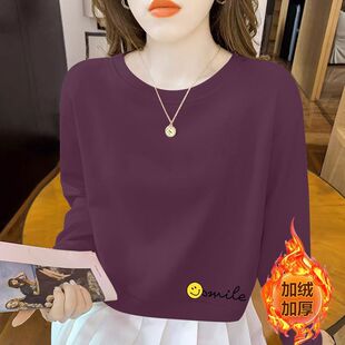 短款潮流安可拉红纯棉卫衣女秋冬款加绒加厚气质百搭新款大码上衣