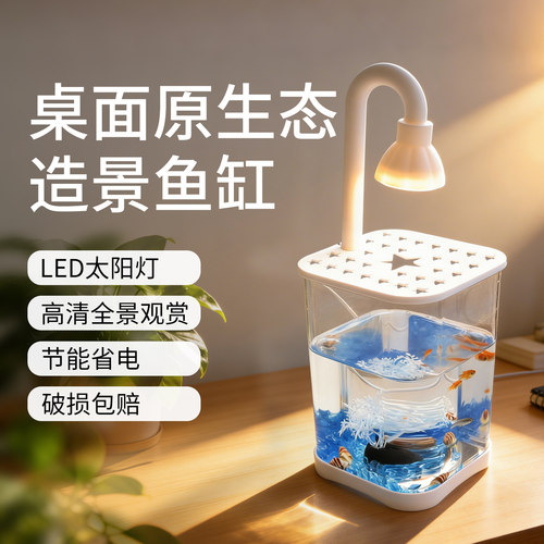 生态斗鱼缸景观缸装饰造景全套