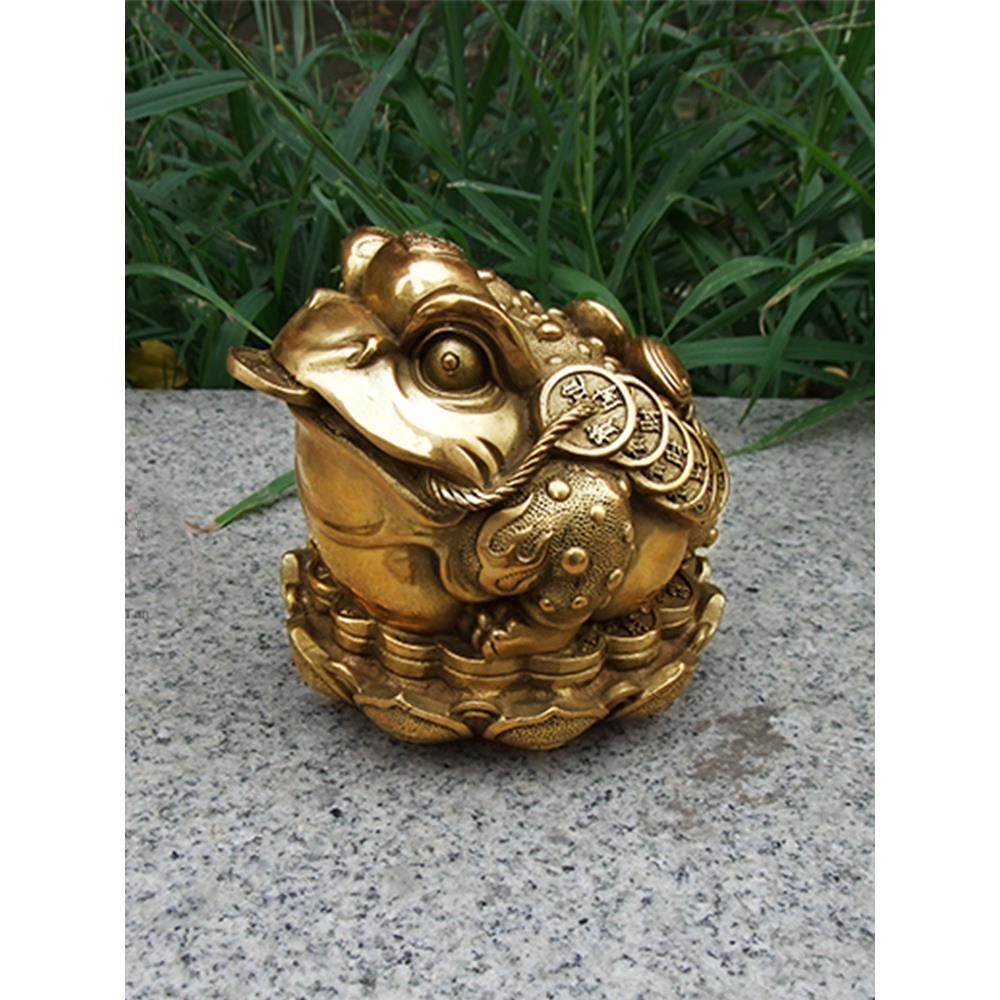 铜金蟾蜍五五折携财宝饰品特大号三枚纯金蟾蜍办公之家开幕礼
