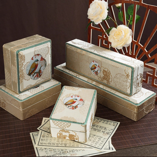 珠宝首饰盒刺绣布盒锦盒古风翡翠手链礼品盒手镯手串玉镯盒包装盒