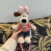 掌门狗手调节背夹斜挎链斜跨绳毛绒娃娃公仔爱挂件