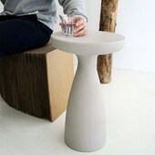 现代脚圆形边几艺术架级感茶几落地角几款 小圆桌白色