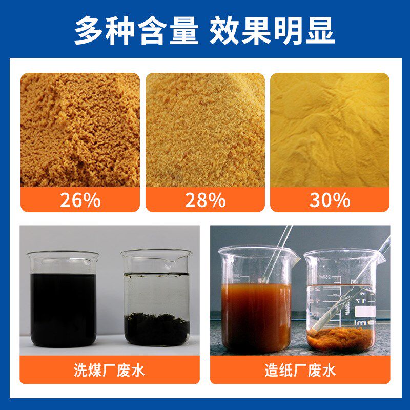 聚合氯化铝游泳池工业污水处理剂饮用水净水澄沉淀絮凝药剂
