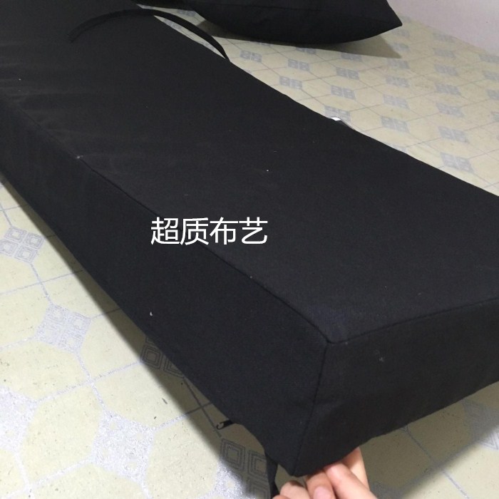 帆布纯色密度厘绵垫 实木沙发坐垫 靠垫 拆洗椅垫 长条垫