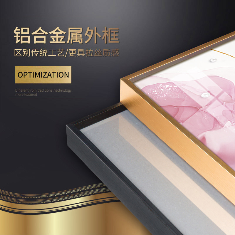 卧室装饰画晶瓷画床头横画温馨少女抽象现代风客厅壁画艺术背景墙