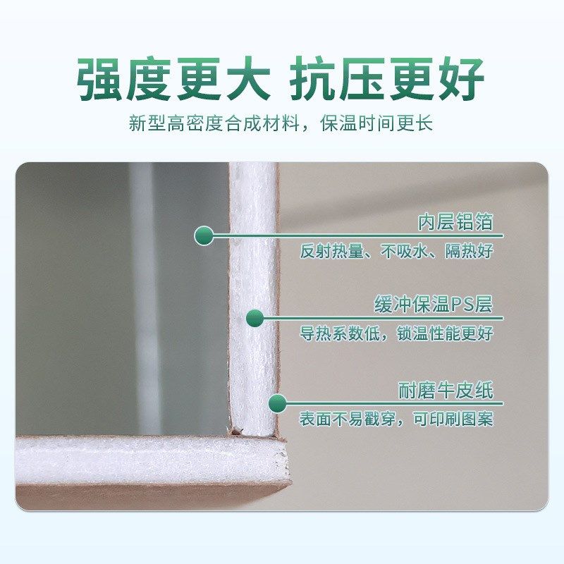 冷链纸箱铝箔保温箱快递运输水果蔬菜生鲜冻品泡沫包装箱子