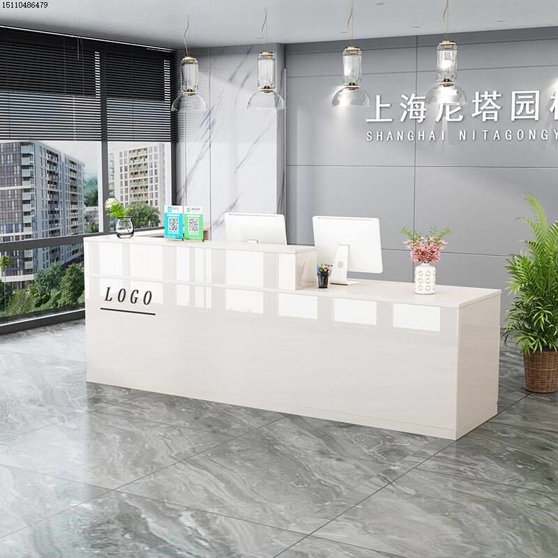包安装烤漆前台接待台吧台收银台现代超市柜台饭店美发店