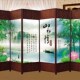 客厅屏风墙卧室现代藤编折屏办公室遮挡