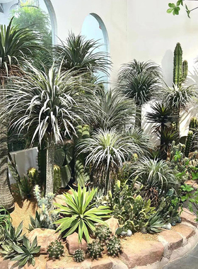 大型仿真绿植龙血树景观饰丝兰树仿真绿植客厅盆景落地
