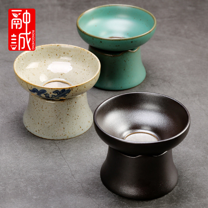 粗陶茶漏茶虑茶叶创意茶具网泡茶隔茶网