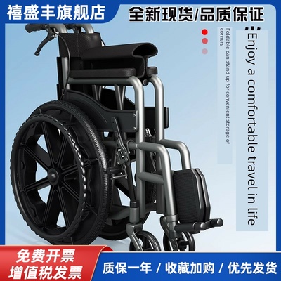 德国品质轮椅车折叠轻便小型瘫痪老人专用可上厕所手推车代步车