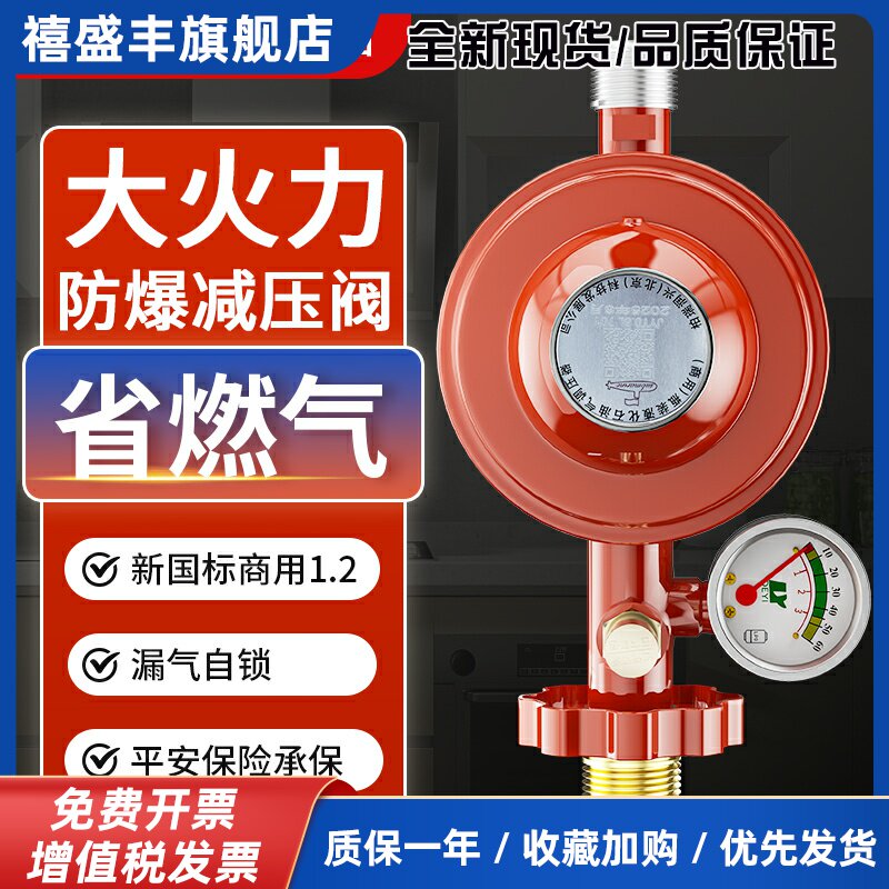 潜水艇煤气罐减压阀国标液化气防爆煤气安全阀自动关闭燃气自闭阀