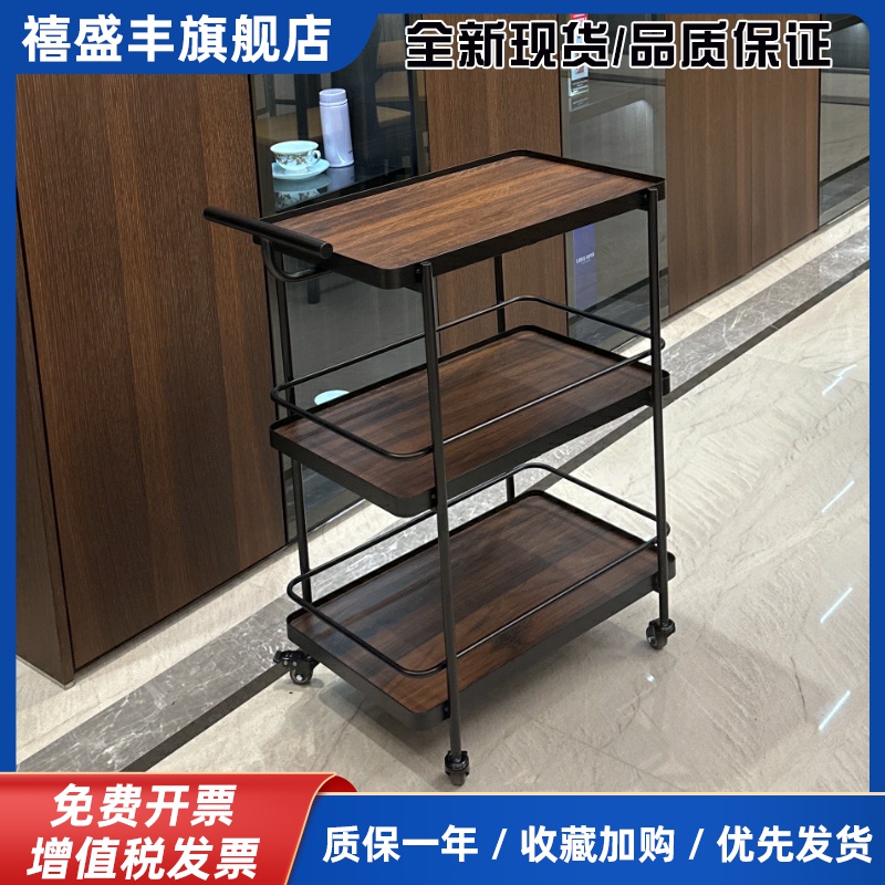 移动餐车小推车酒吧餐厅手推车酒店4S奶茶店酒水车商用三层送餐车