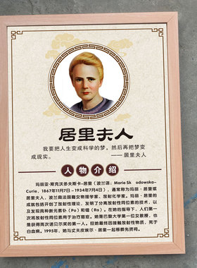 科学家名挂画励志名言警句海报儿童房学校教室实验室肖像装饰画
