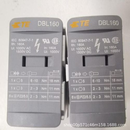 泰科/TE接线端子DBL160 大电流1SNL316010R0000接线盒ABB