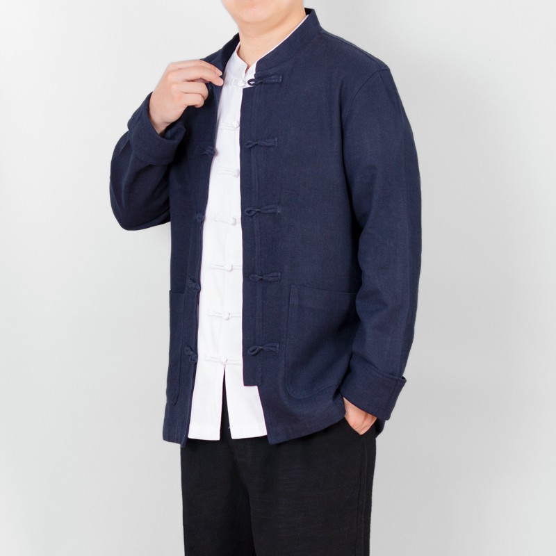 云梦集春季款男装外套中国风男式唐装新款中式盘扣秋款夹克汉服大