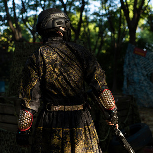 云梦集原创飞鱼服锦衣卫明制贴里曳撒烫金战术军旅风男女PC同款汉