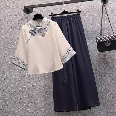 云梦集茶服女装汉服中国风唐装素衣禅意仙气采耳师服装茶艺师中式