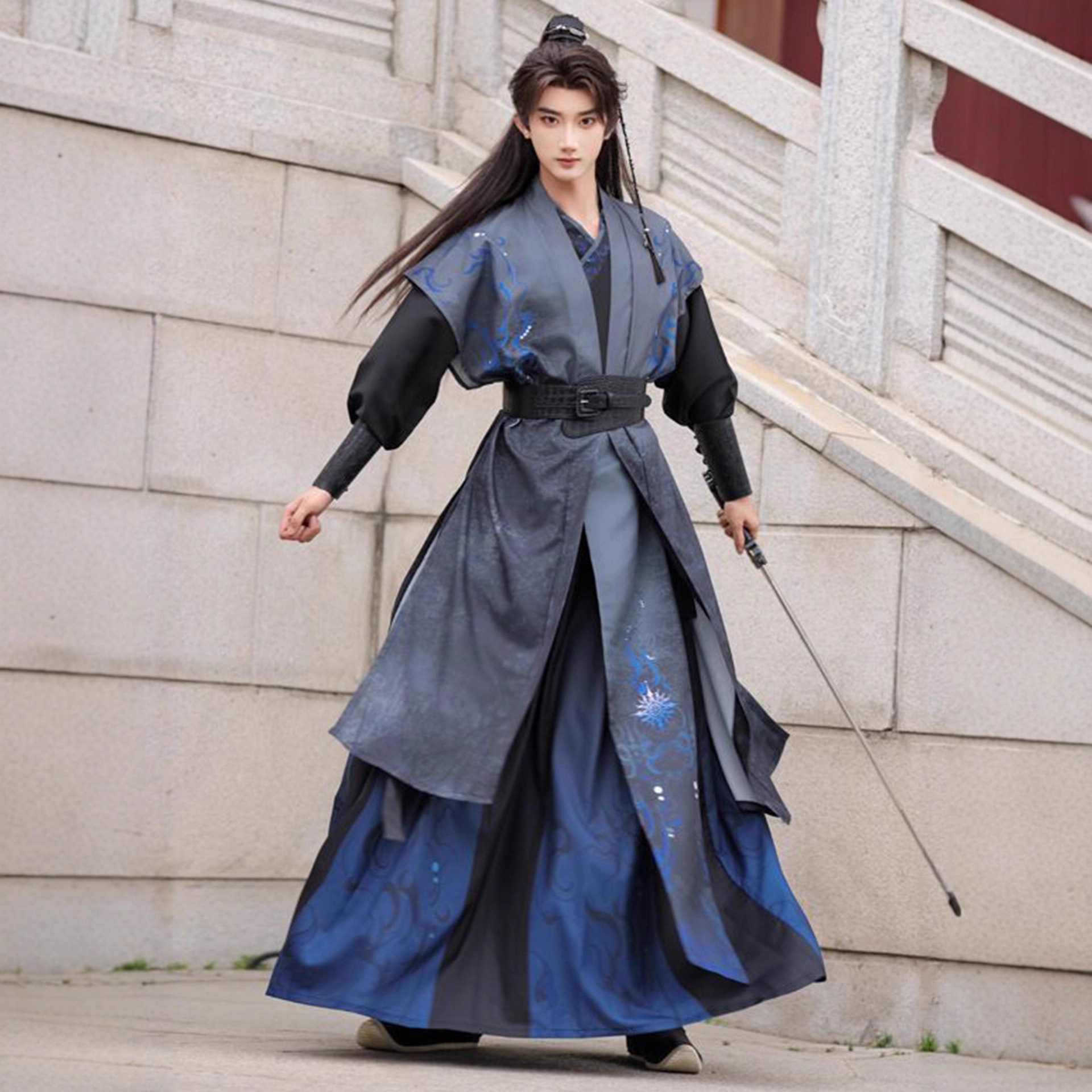 云梦集原创汉服男2025新款宋制齐腰襦裙侠客装居士书生武侠日常古