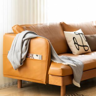 二黑木作 沙发套 余温沙发布艺可拆洗生态皮替换套 不含沙发