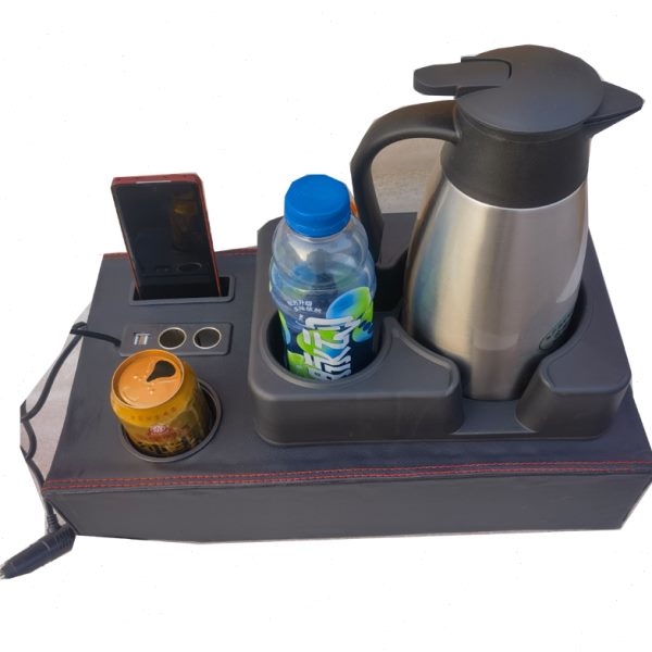 大通V80杂物箱前排3座专用改装水杯架大水壶底座PIUS扶手箱配件