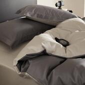 2025新款 全棉100支纯色双拼四件套1.5m床单款 四件套旷野灰