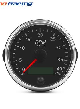 85mm柴油发动机转数表0-4000RPM指针式转速表适用于12/24V柴油车