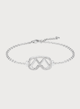 ICEWALD/真冶明星同款幻镜上瘾雪镜设计孔雀石拼接情侣款钻石手链