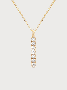 ICEWALD/真冶Classic 项链 18K金钻石几何一字坠子项链送女友