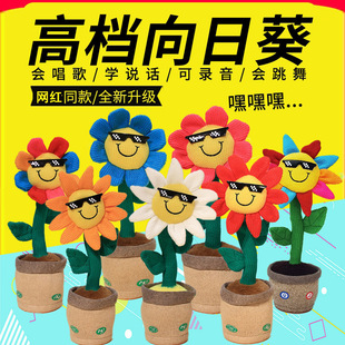 礼物玩具仙人掌向日葵妖娆花小礼物魔性哄娃唱歌儿童生日礼物小孩
