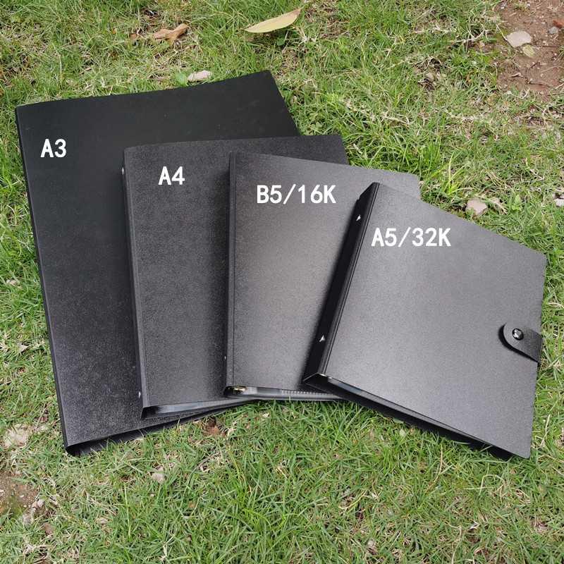 a3文件夹画册收纳收集册a4活页夹侧装透明插页袋A5资料册票据夹B5