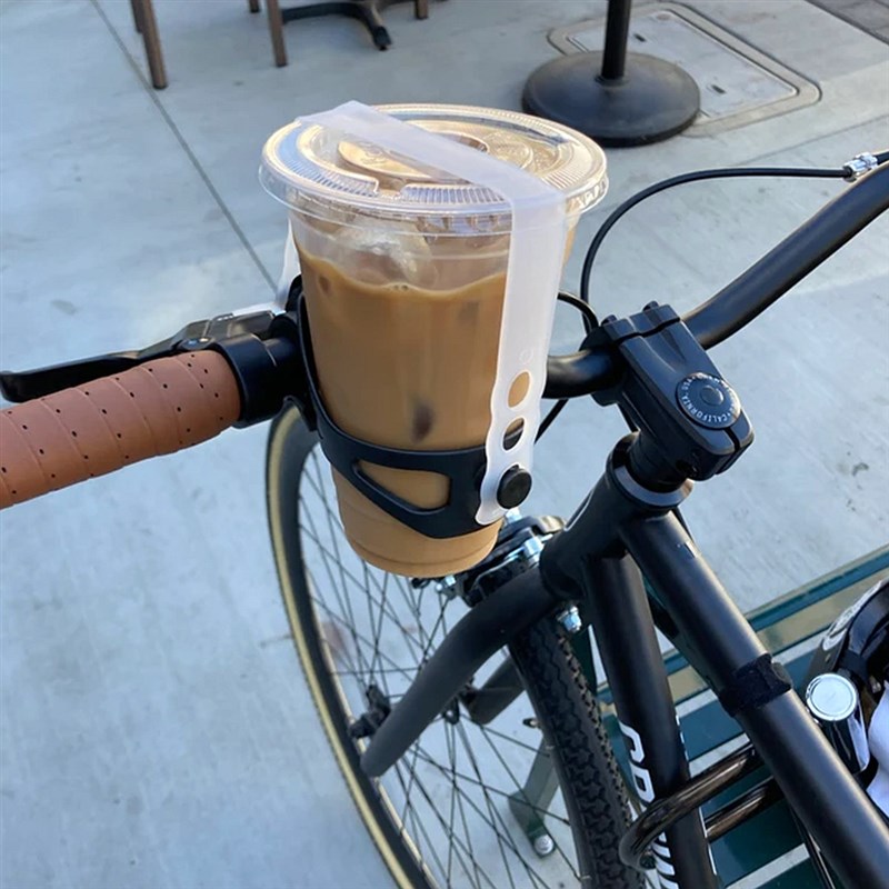 通用复古自行车咖啡奶茶杯架小牛电动水杯架摩托车杯托车把水壶架