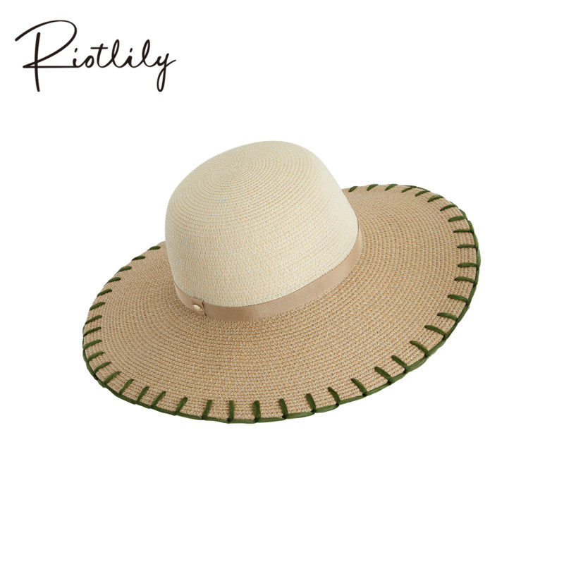 Riotlily/艾特里里田园烂漫系列草帽遮阳宽帽檐休清爽礼物