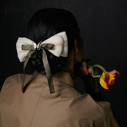 Riotlily/艾特里里花序蝶舞系列蝴蝶结发夹发饰七夕礼物