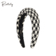 Riotlily艾特里里发箍黑白千鸟格高颅顶头箍送女友礼物新年礼物