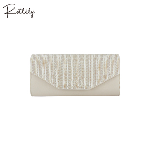 Riotlily/艾特里里黑白盛装晚宴系列手拿包送女友新年礼物