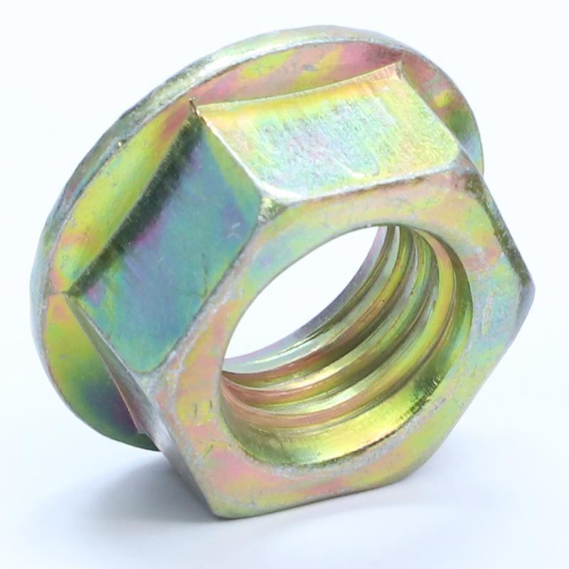 448级/10.9级铁镀彩锌外六法兰螺母带垫法兰.螺帽法兰母M3角/M/M5