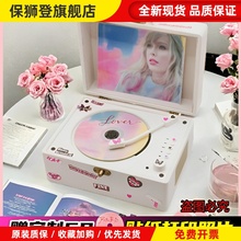 覆古CD机音乐追星专辑蓝牙音箱播放器黑胶唱片机光碟KPOP生日礼物